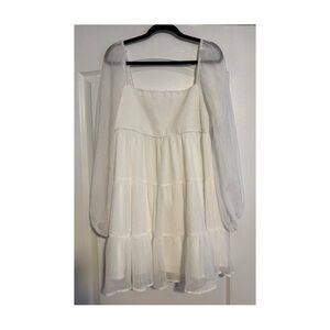 Altar’d State White Tiered Babydoll Dress